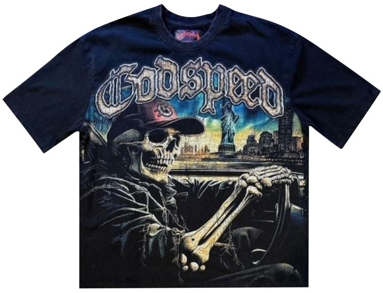Godspeed Sightseeing T Shirt Black Wash