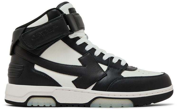 Off White Out of Office Mid Black White Clear Sole