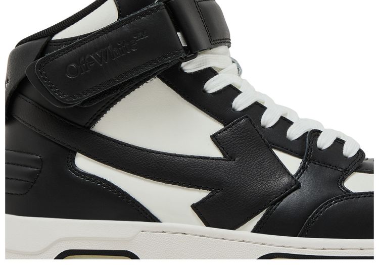Off White Out of Office Mid Black White Clear Sole