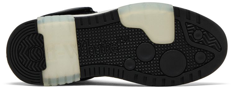 Off White Out of Office Mid Black White Clear Sole