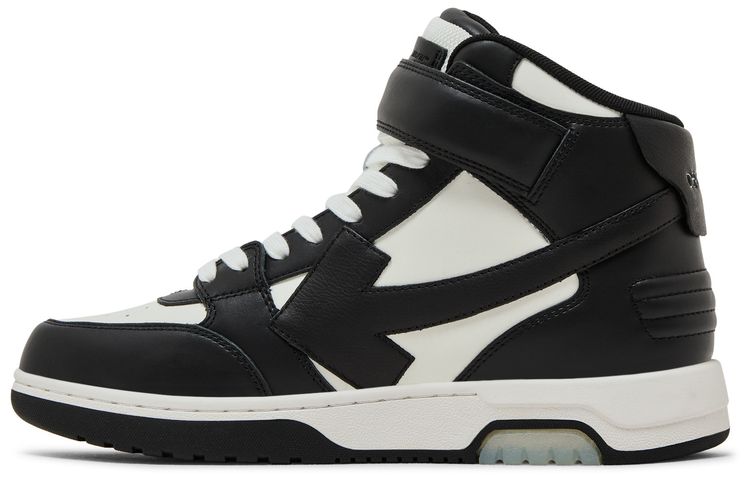 Off White Out of Office Mid Black White Clear Sole