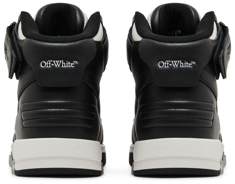 Off White Out of Office Mid Black White Clear Sole