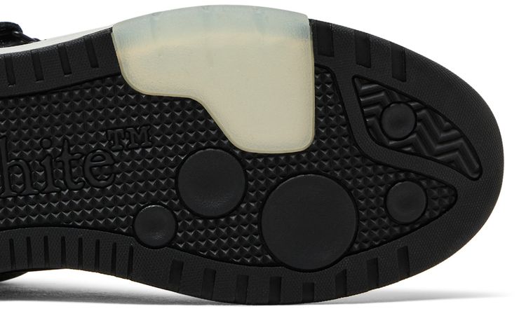 Off White Out of Office Mid Black White Clear Sole