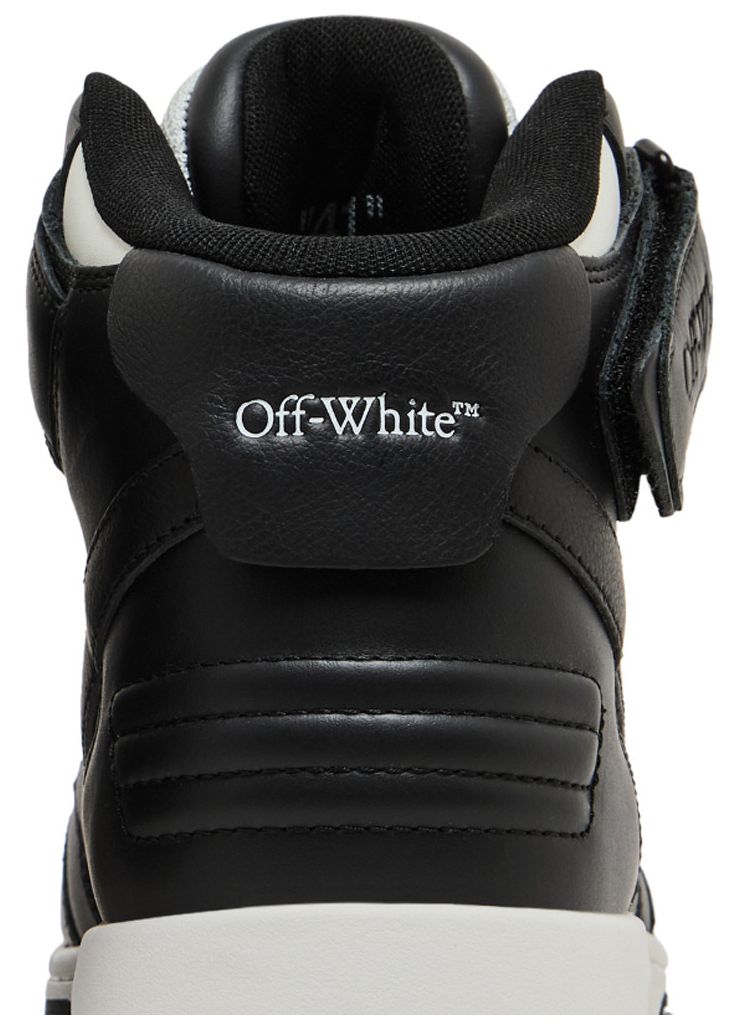 Off White Out of Office Mid Black White Clear Sole