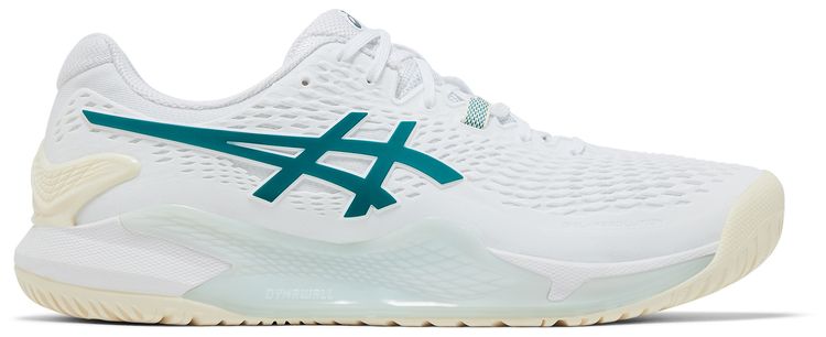 Asics Gel Resolution 9 White Pitch Green