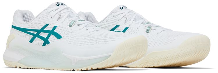 Asics Gel Resolution 9 White Pitch Green