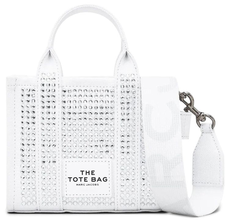Marc Jacobs Crossbody Tote Bag White Crystal