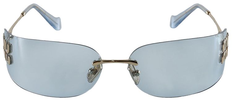 Miu Miu Frameless Sunglasses Tan