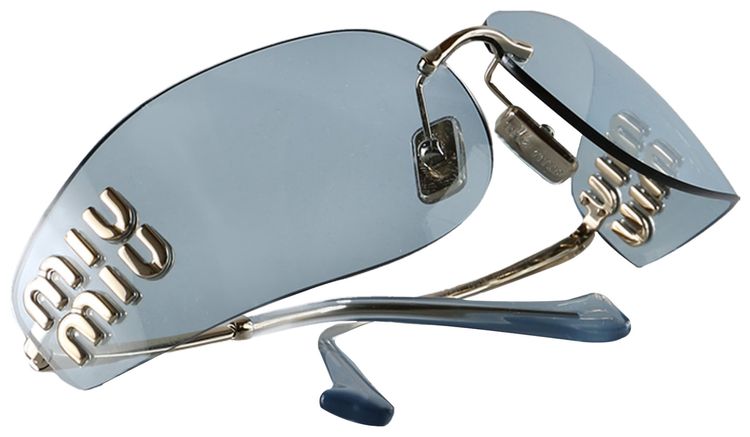 Miu Miu Frameless Sunglasses Tan