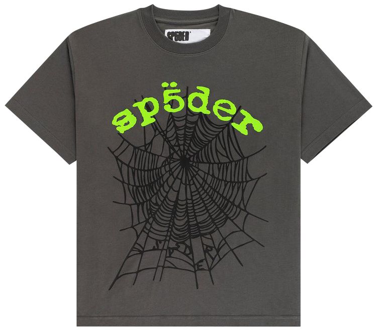 Sp5der OG Web V2 Tee Slate Grey