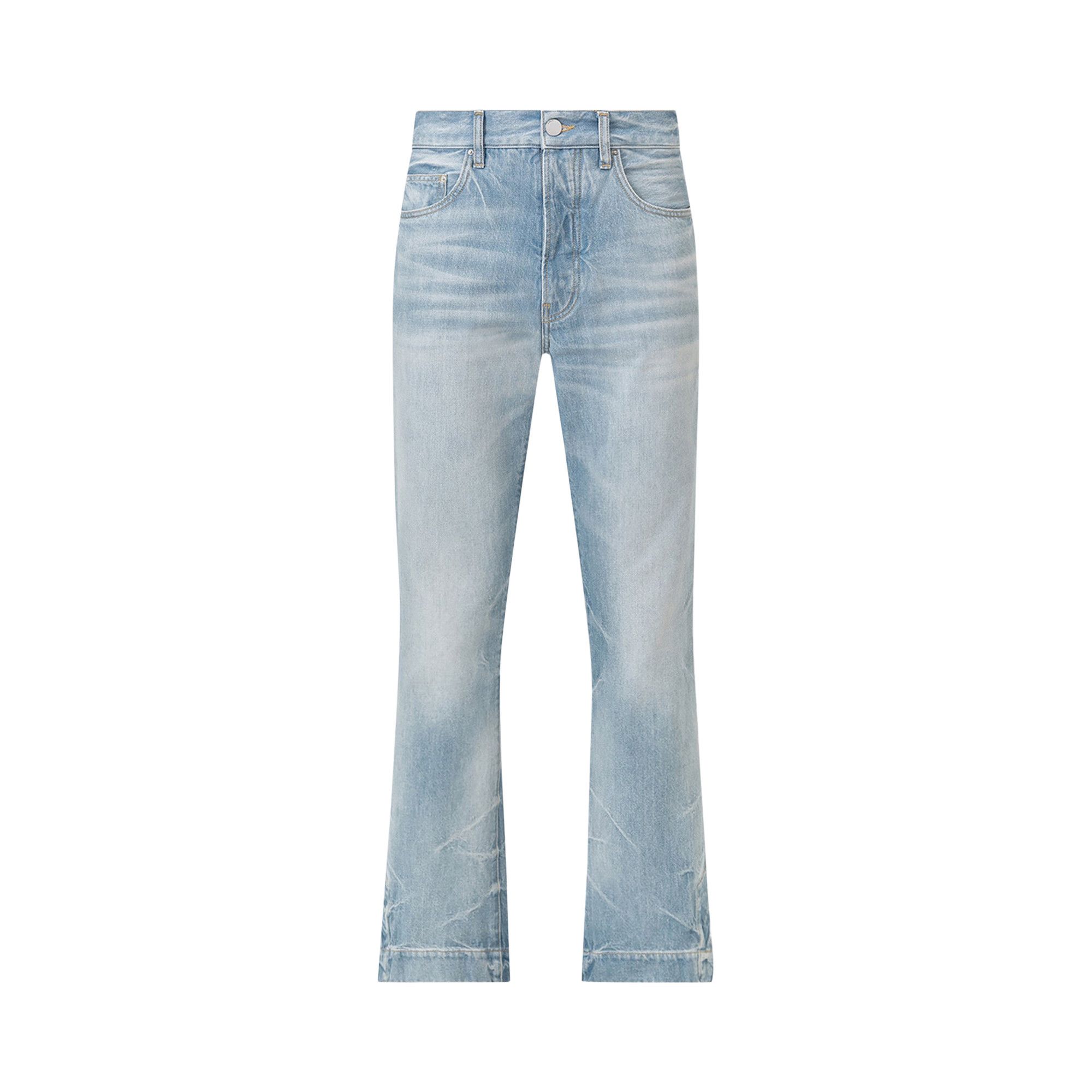 Buy Amiri Straight Flare Jean 'Fadded Indigo' - AMDNGH1089 FADD | GOAT