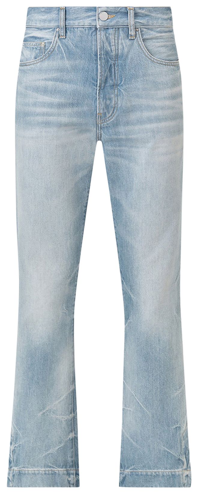 Amiri Straight Flare Jean Fadded Indigo