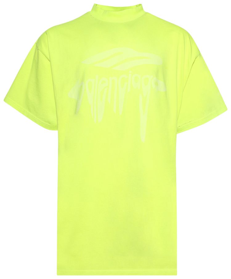 Balenciaga Oversized T Shirt Fluo YellowYellow