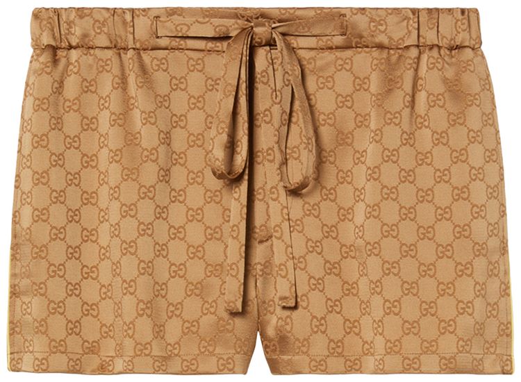 Gucci Satin Shorts Coffee