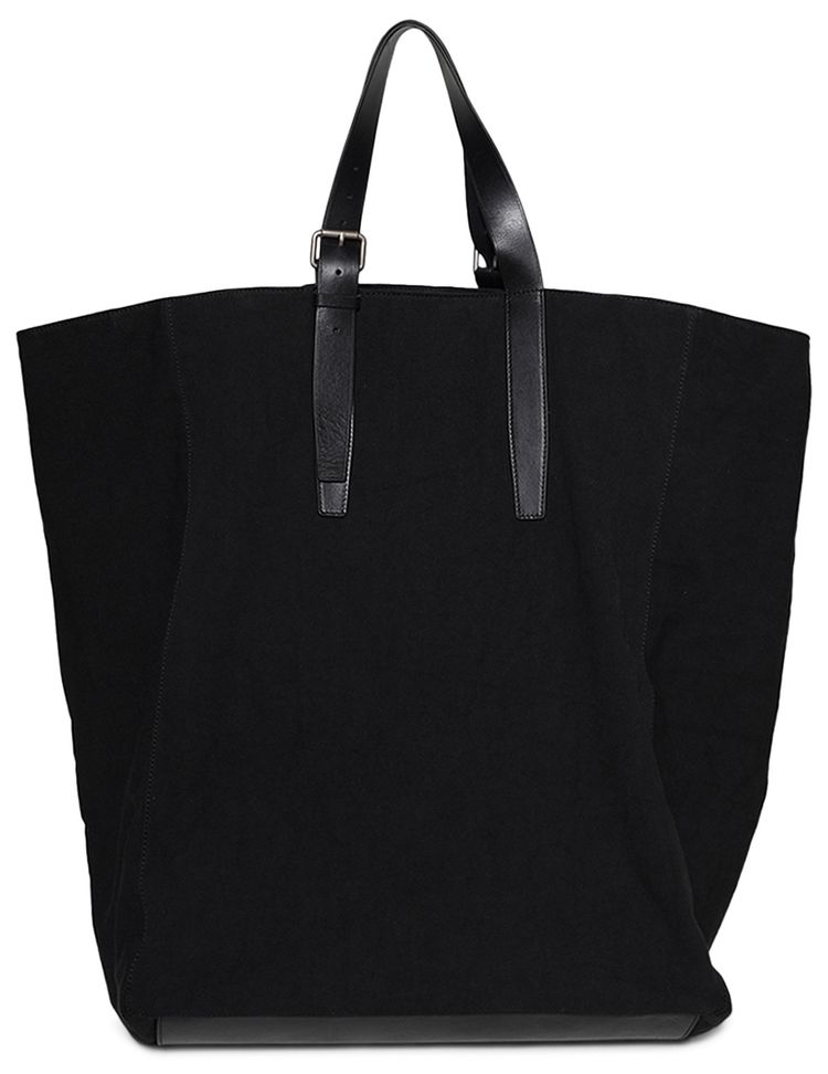Dries Van Noten Large Canvas Tote Bag Black