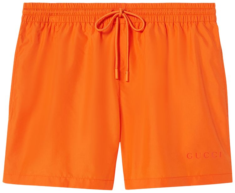 Gucci Technical Poplin Swim Short Bright Orange