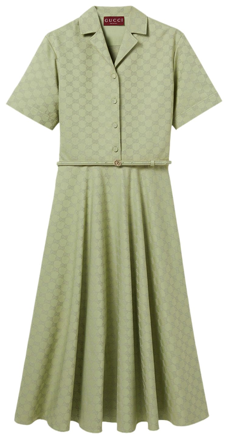 Gucci Gabardine Dress Reseda