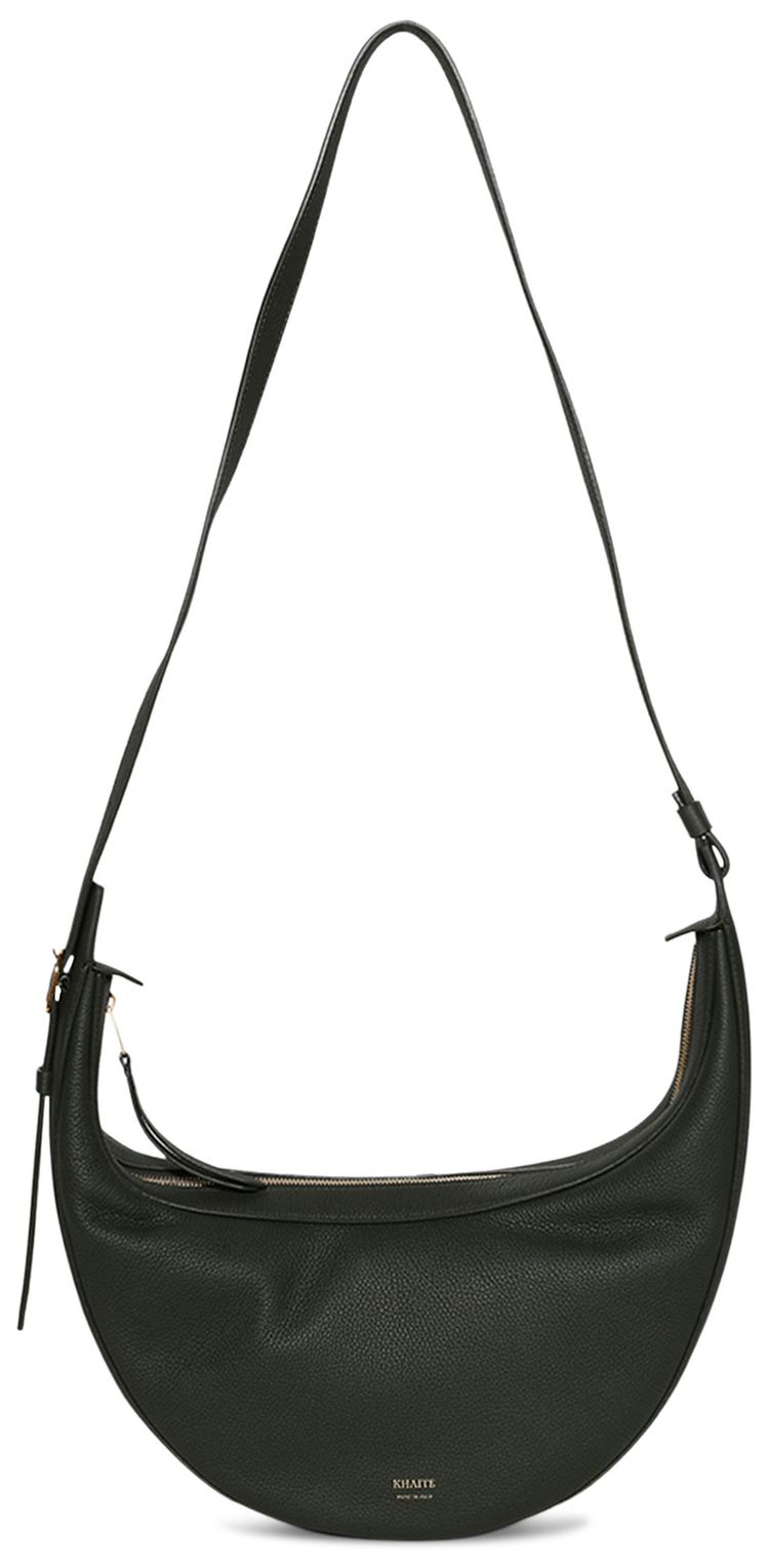 Khaite Augustina Small Crossbody Bag Bottle Green