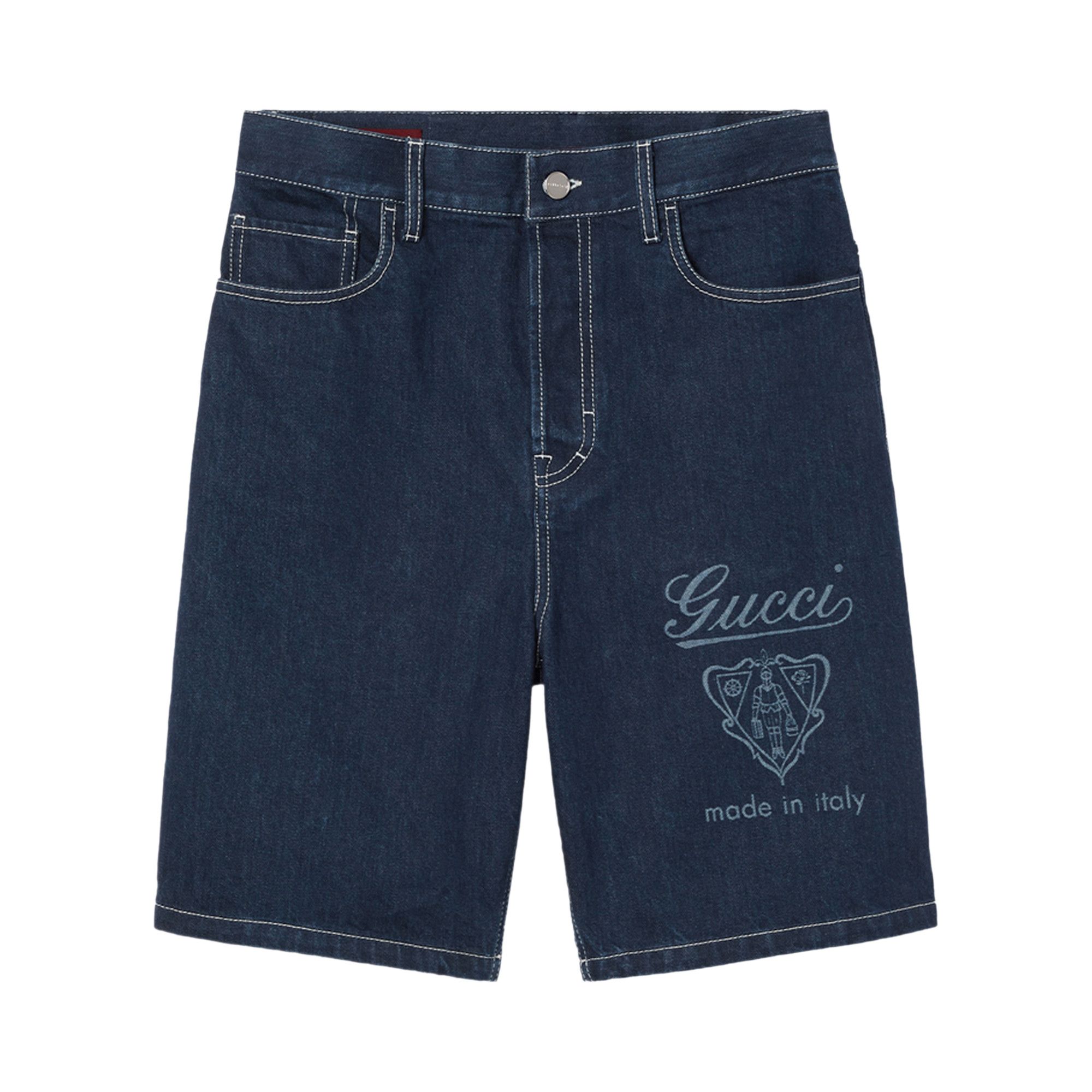 Buy Gucci Lasered Denim Shorts 'Midnight Blue' - 811656 XDC6S 4032