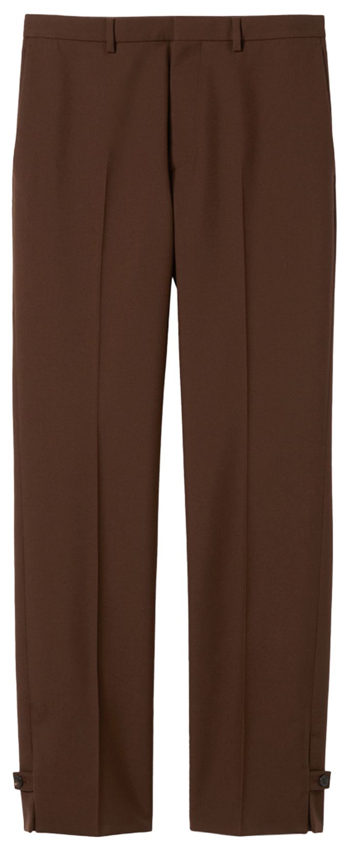 Gucci Embossed Wool Twill Pants Chocolate