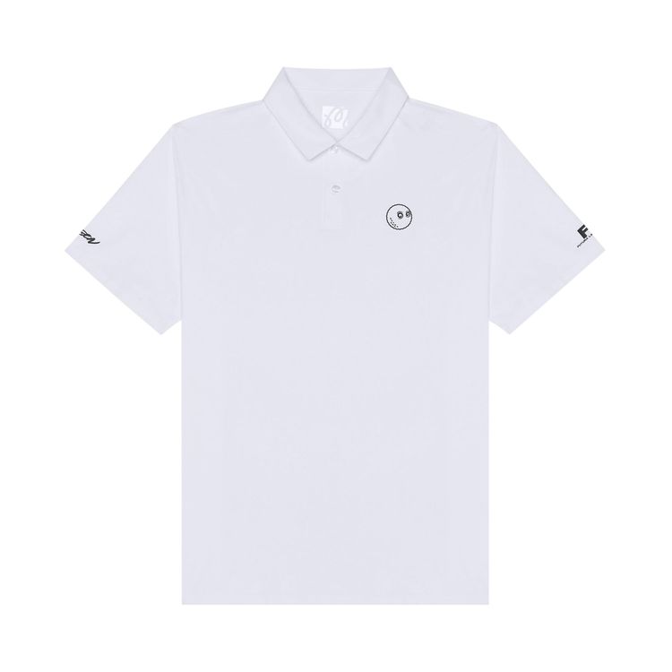 Malbon x Futura Poly Performance Polo White