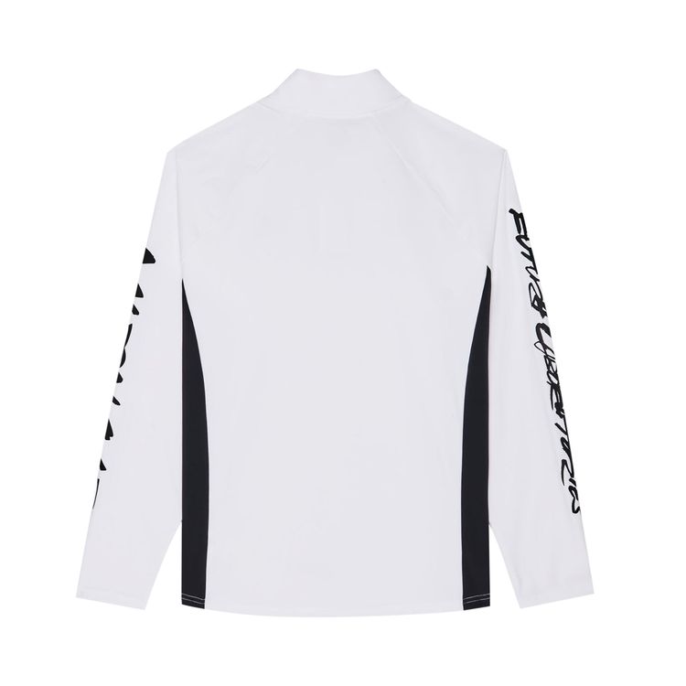 Malbon x Futura Poly Quarter Zip White