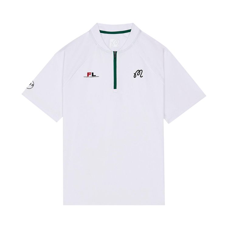 Malbon x Futura Zip Raglan Blade Polo White