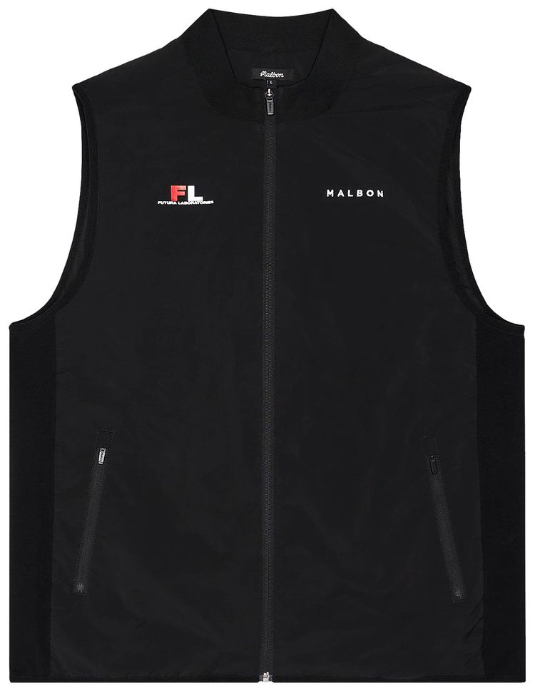 Malbon x Futura Poly Down Vest Black