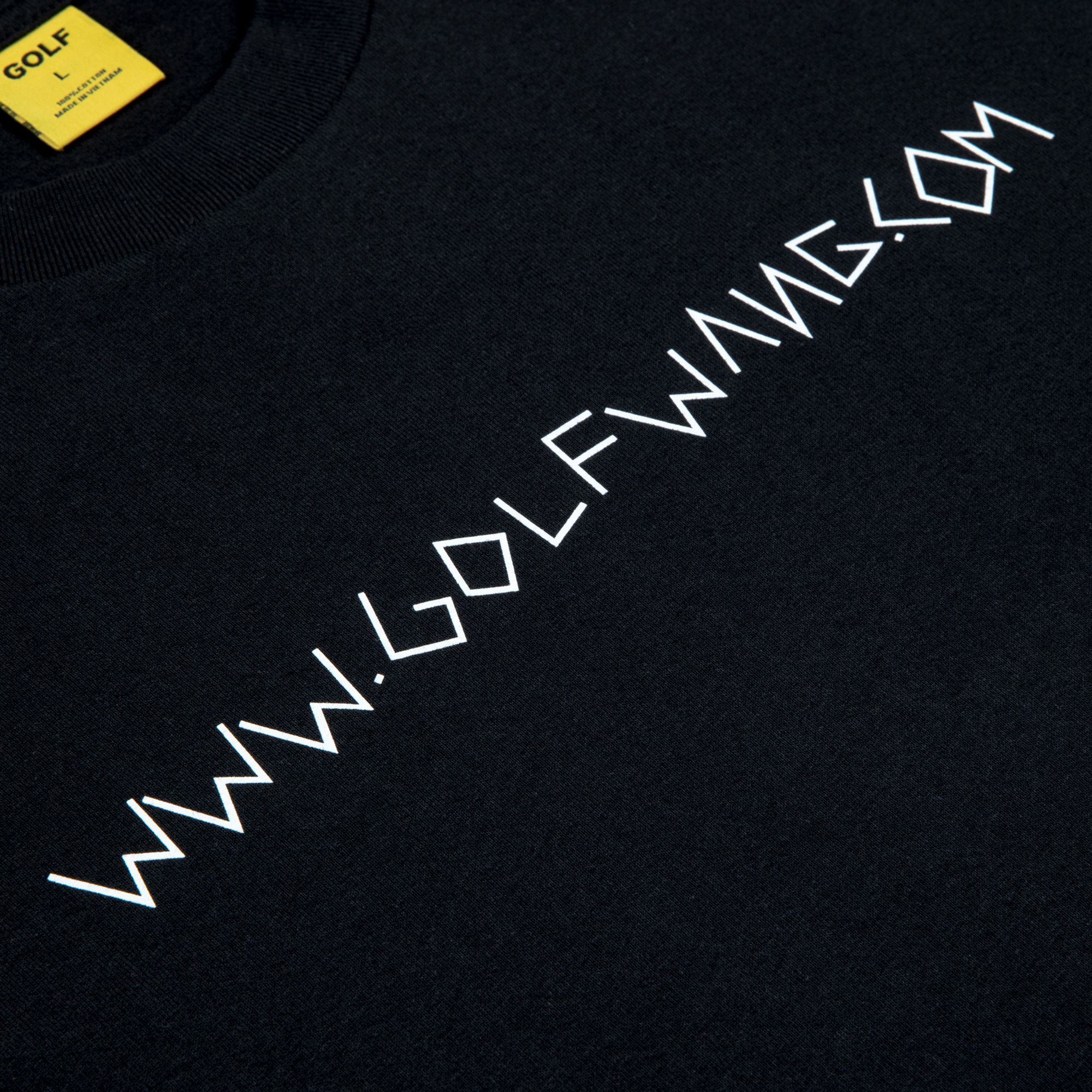 Buy GOLF WANG Boxcutter URL Tee 'Black' - FW24T1020 BLAC | GOAT