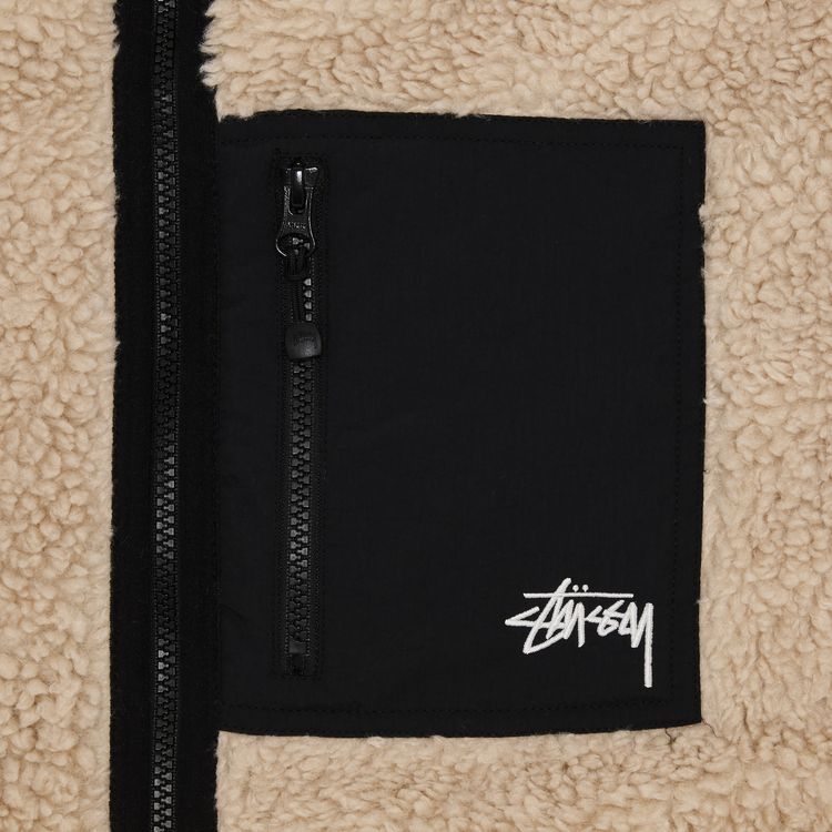 Stussy Sherpa Reversible Jacket Beige