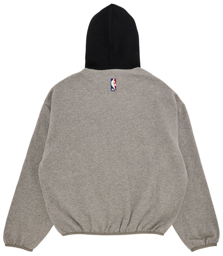 Fear of God Essentials x NBA Hoodie Warm HeatherBlack