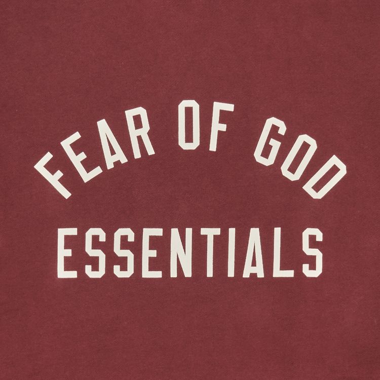 Fear of God Essentials Fleece Hoodie Crimson