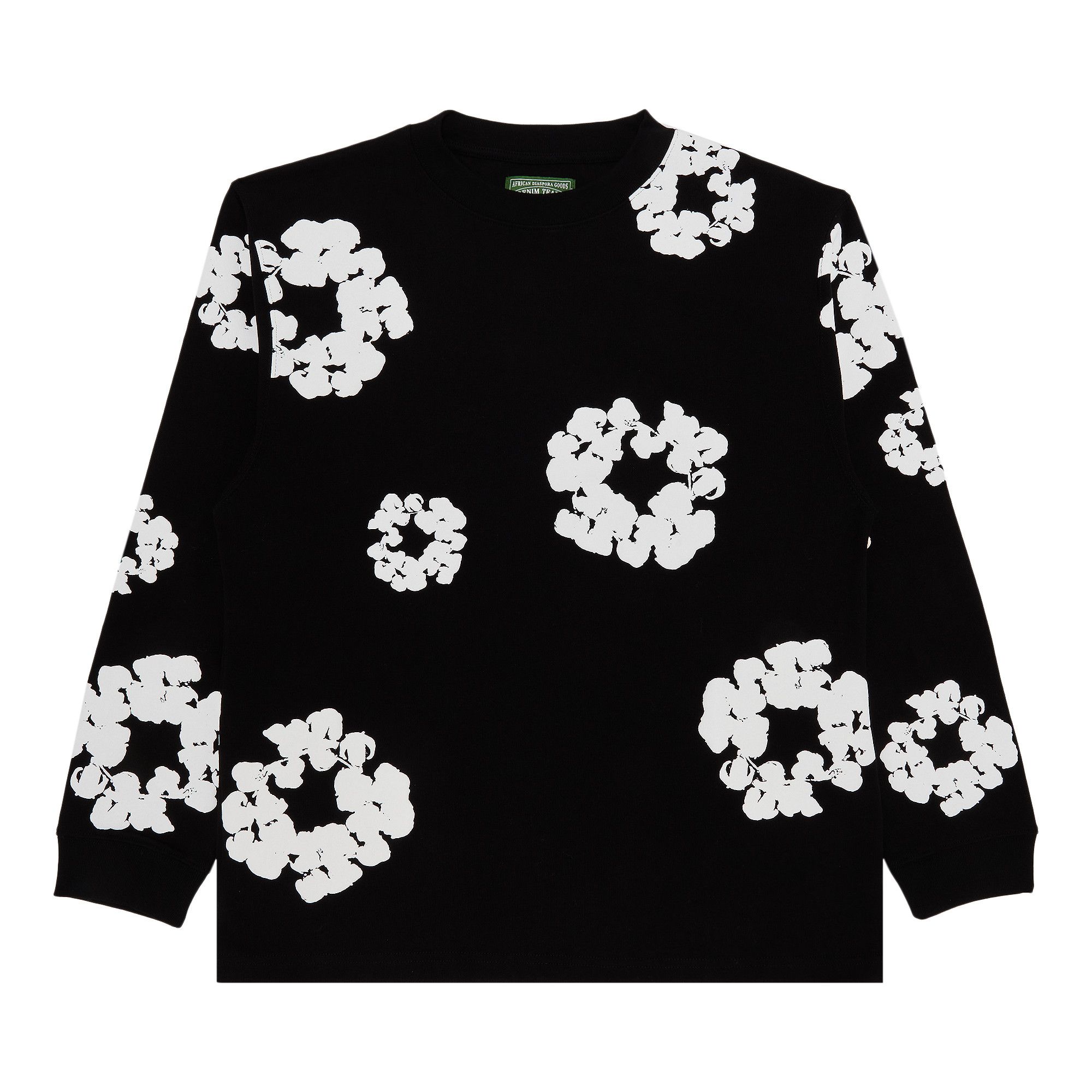 Achetez des Denim Tears Long-Sleeve Wreath Tee 'Black