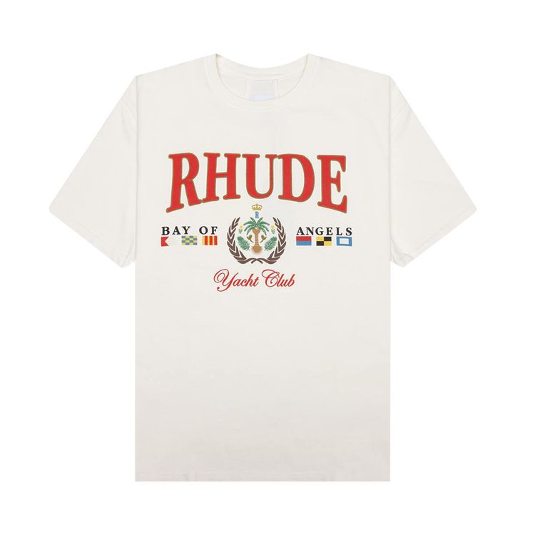 Rhude Bay Of Angels Yacht Tee Vintage White