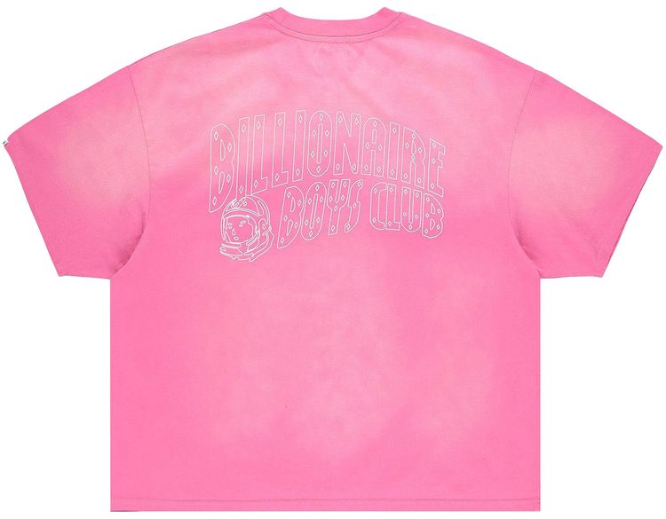 Billionaire Boys Club Faded Helmet T Shirt Carmine Rose