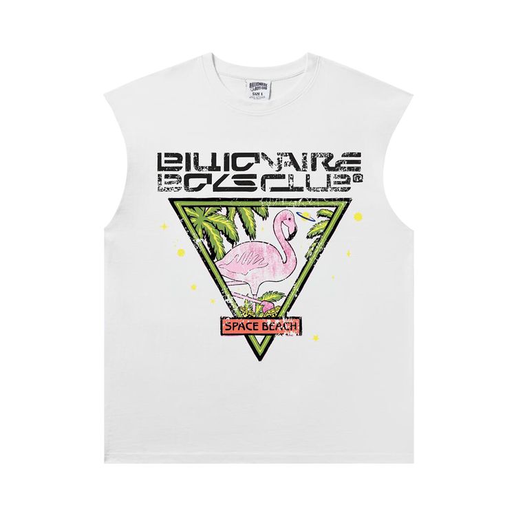 Billionaire Boys Club Space Sleeveless T Shirt White