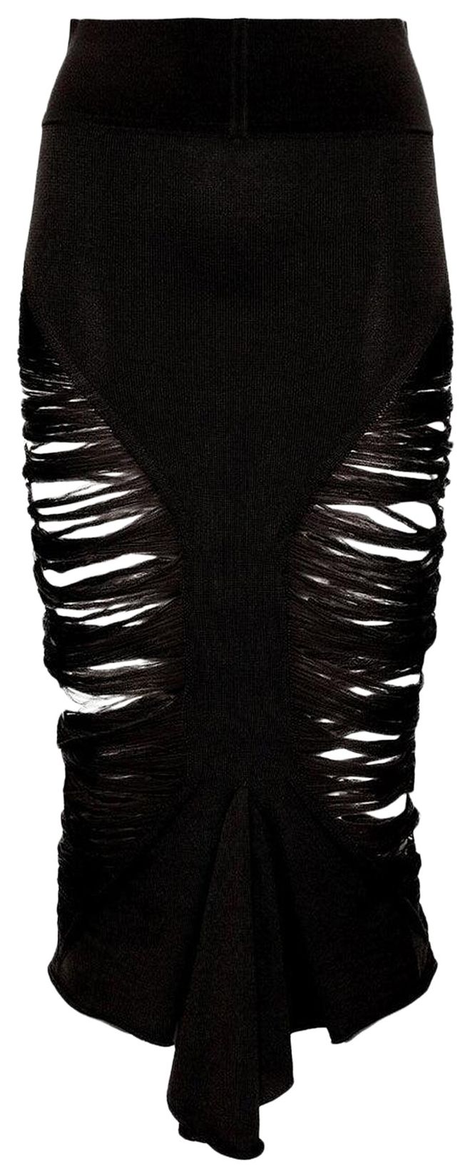 Rick Owens Calf Tanja Skirt Black