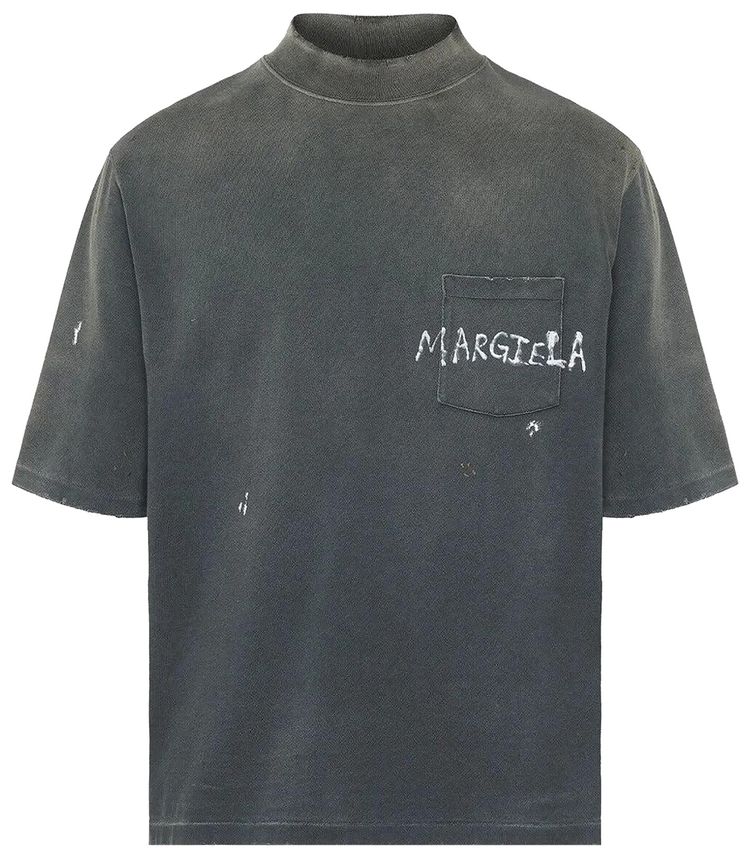 Maison Margiela Short Sleeve Jersey T Shirt Beige