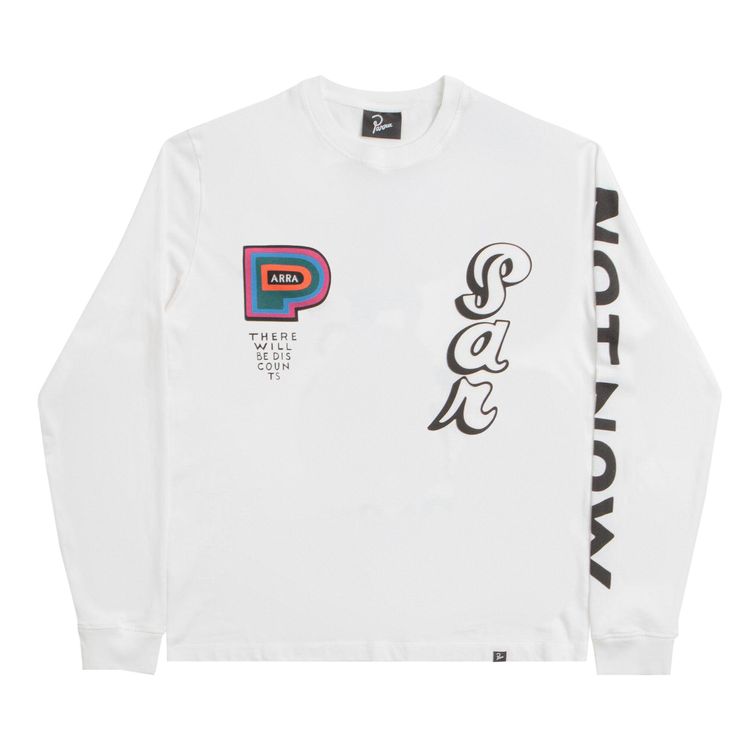 Parra There Will Be Not Long Sleeve T Shirt White