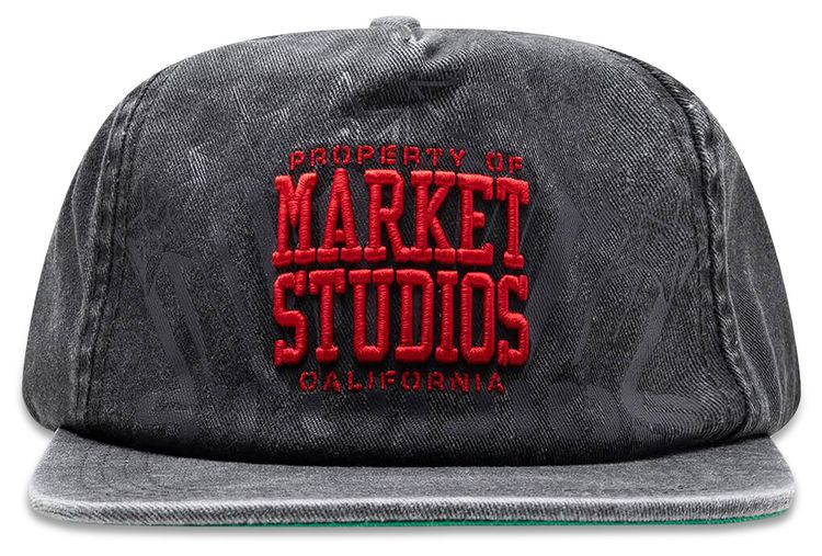 Market Locally Respected 5 Panel Hat Black