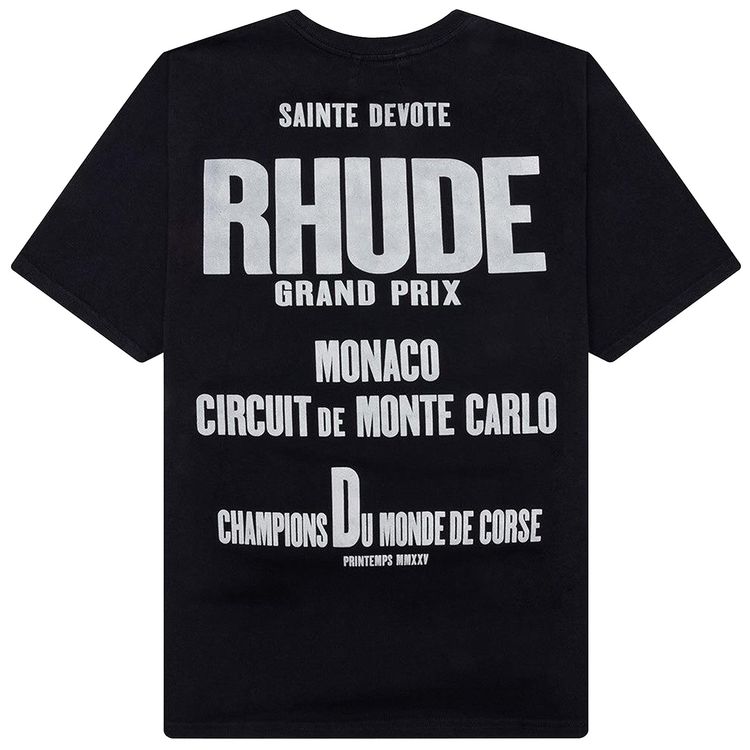 Rhude Champions Du Monde Tee Vintage Black