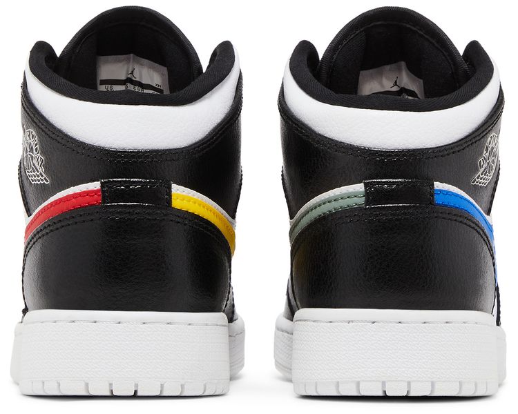 Air Jordan 1 Retro Mid GS Multi Color Swoosh