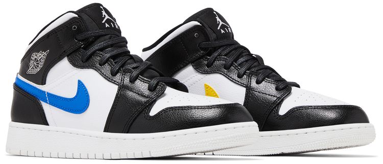 Air Jordan 1 Retro Mid GS Multi Color Swoosh