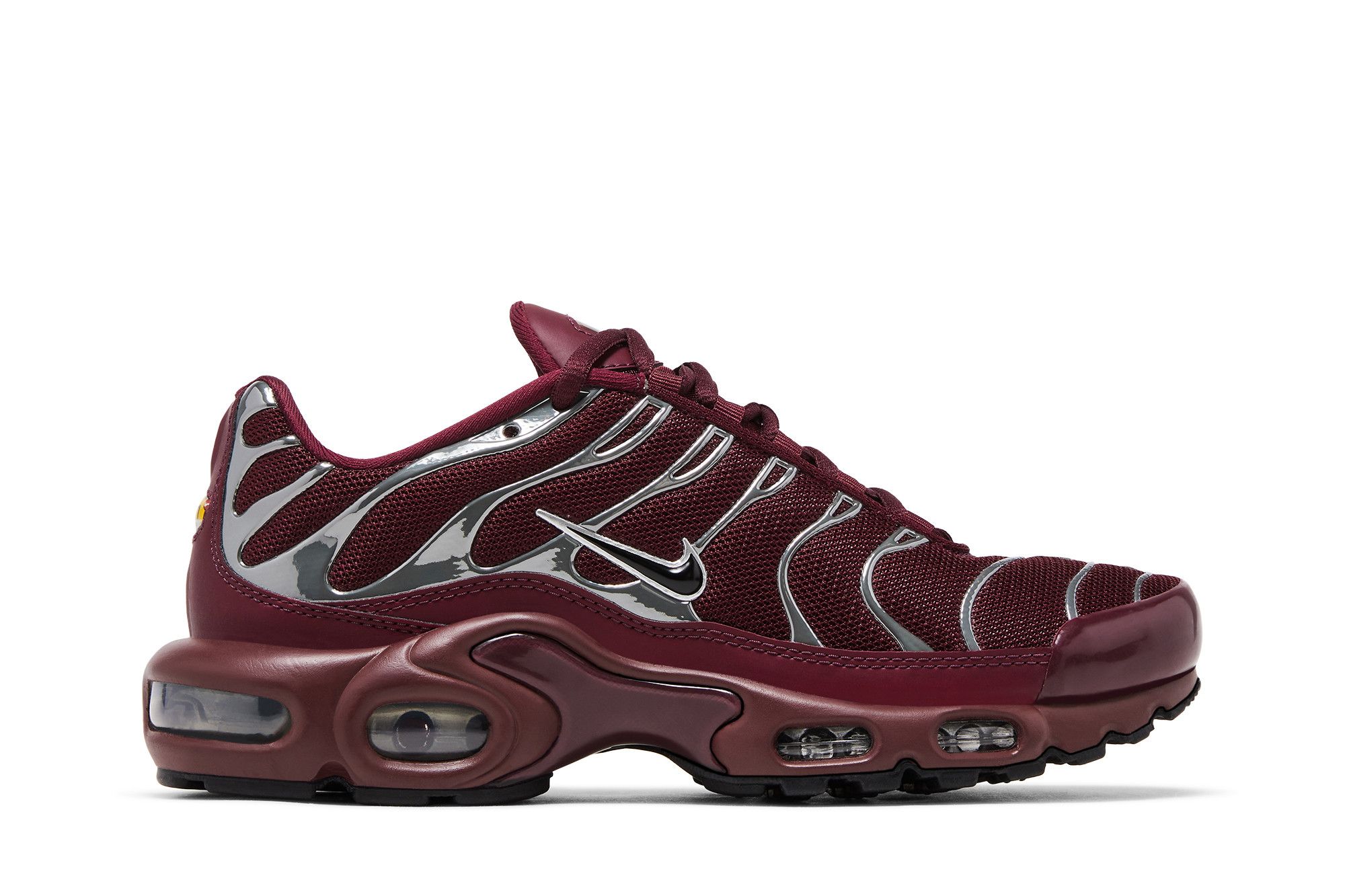 ☆【NIKE】☆WMNS AIR MAX PLUS SE NIGHT MAROON/DARK TEAMRED☆ Air Max Plus SE Night Maroon Metallic Silver | Limited Resell
