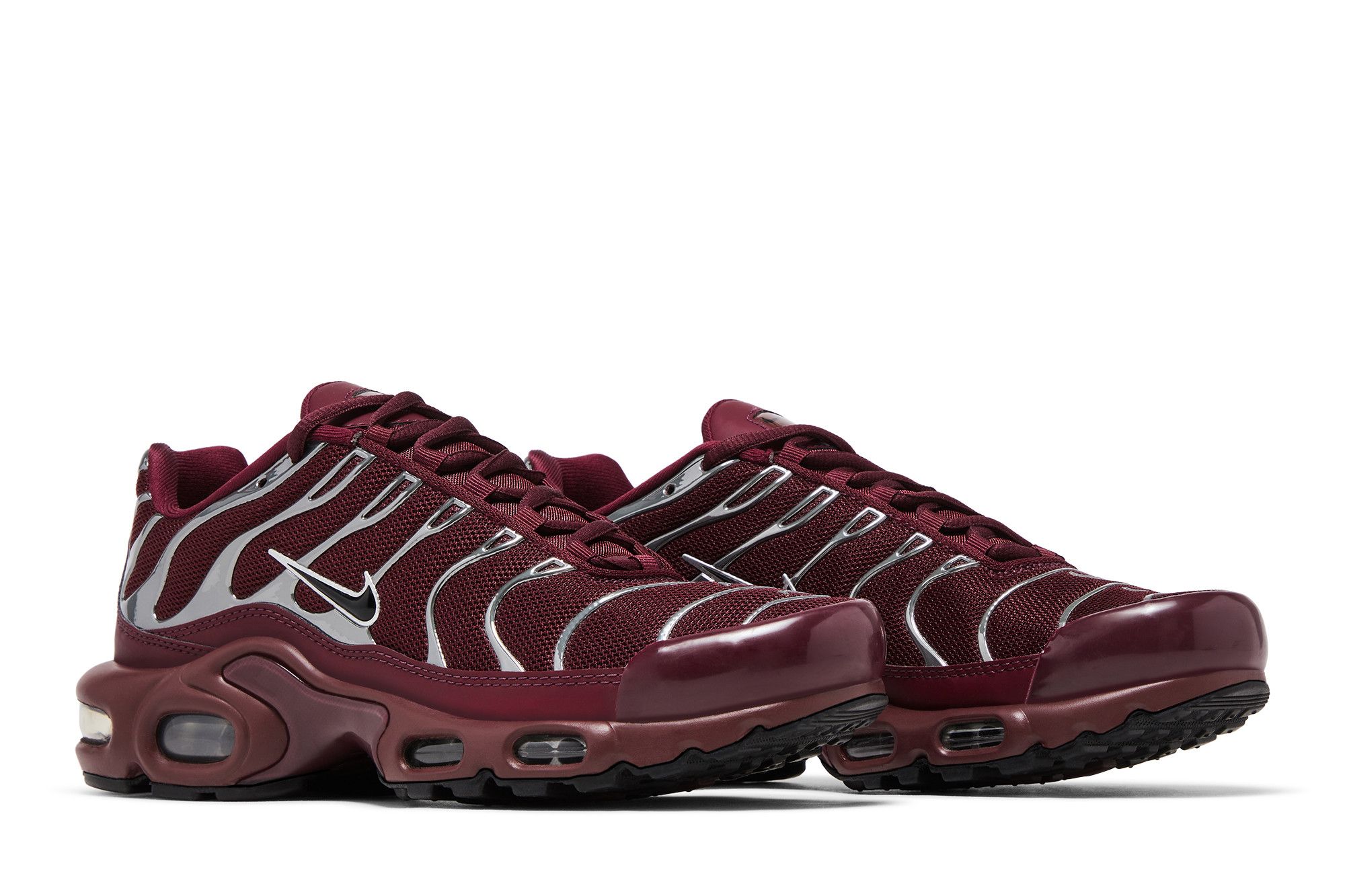 ☆【NIKE】☆WMNS AIR MAX PLUS SE NIGHT MAROON/DARK TEAMRED☆ Nike Air Max Plus SE Night Maroon Metallic Silver (Women's