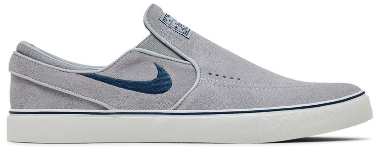 Nike Zoom Stefan Janoski Slip SB Wolf Grey Navy