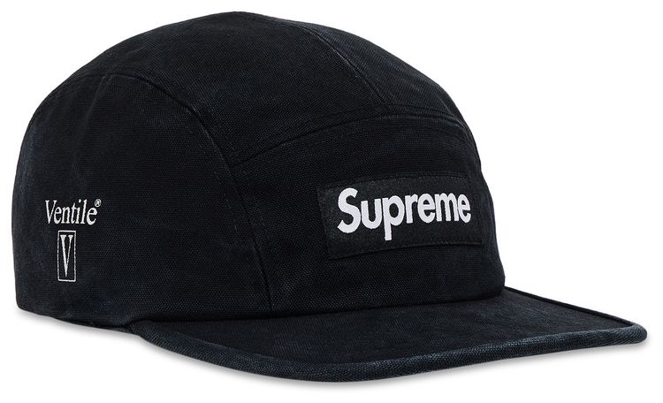 Supreme Ventile Camp Cap Black