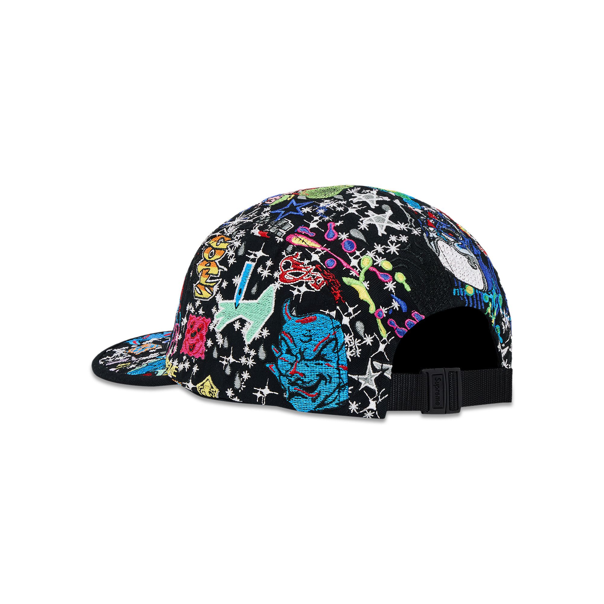 Supreme AOI Embroidered Camp Cap Black - SS25 - US