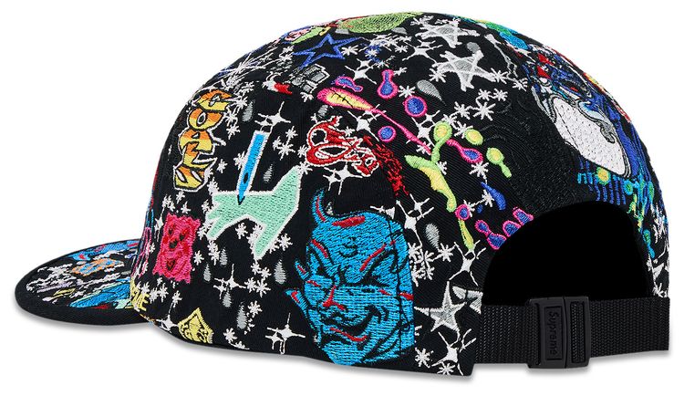 Supreme Aoi Embroidered Camp Cap Black