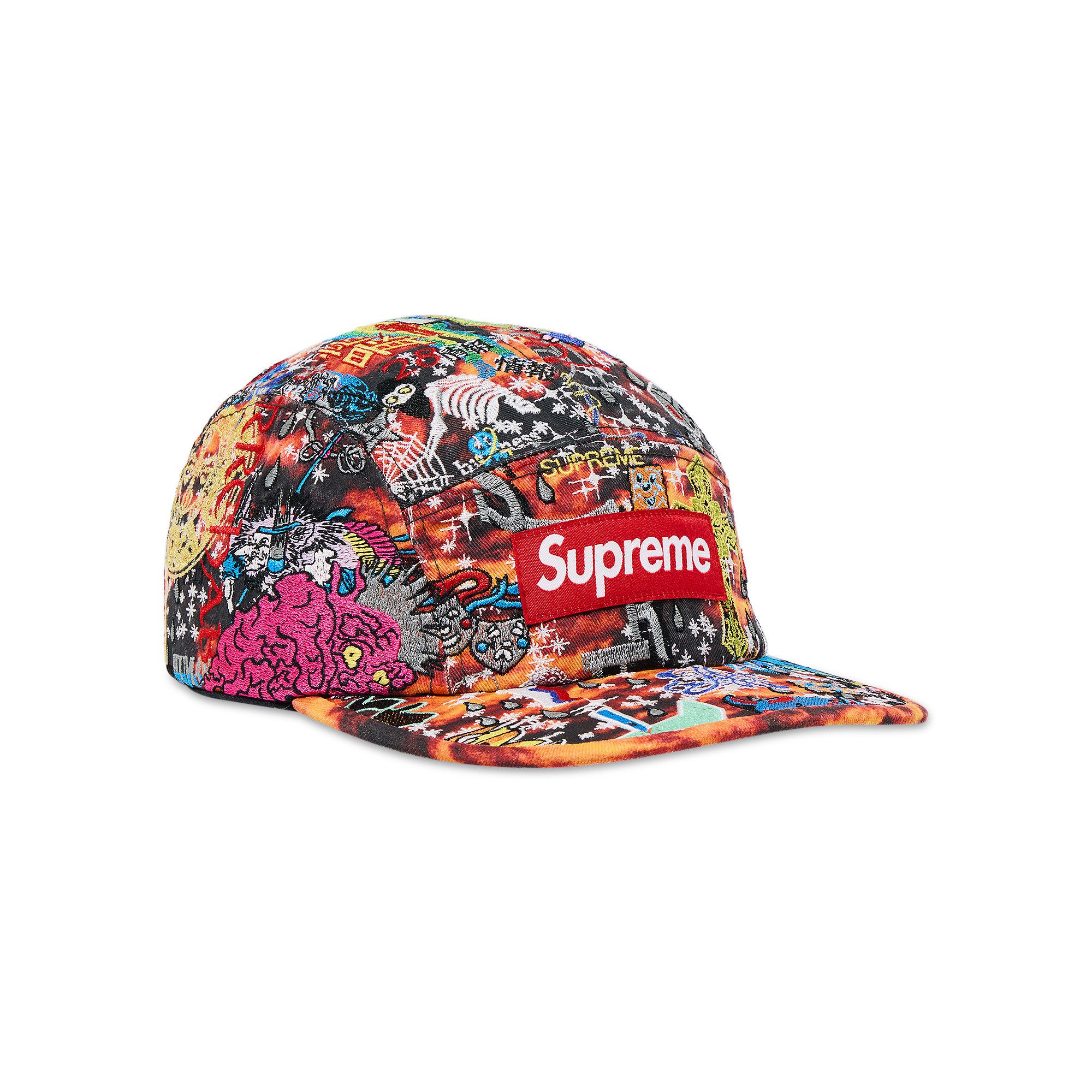 Buy Supreme Aoi Embroidered Camp Cap 'Flames' - SS25H122